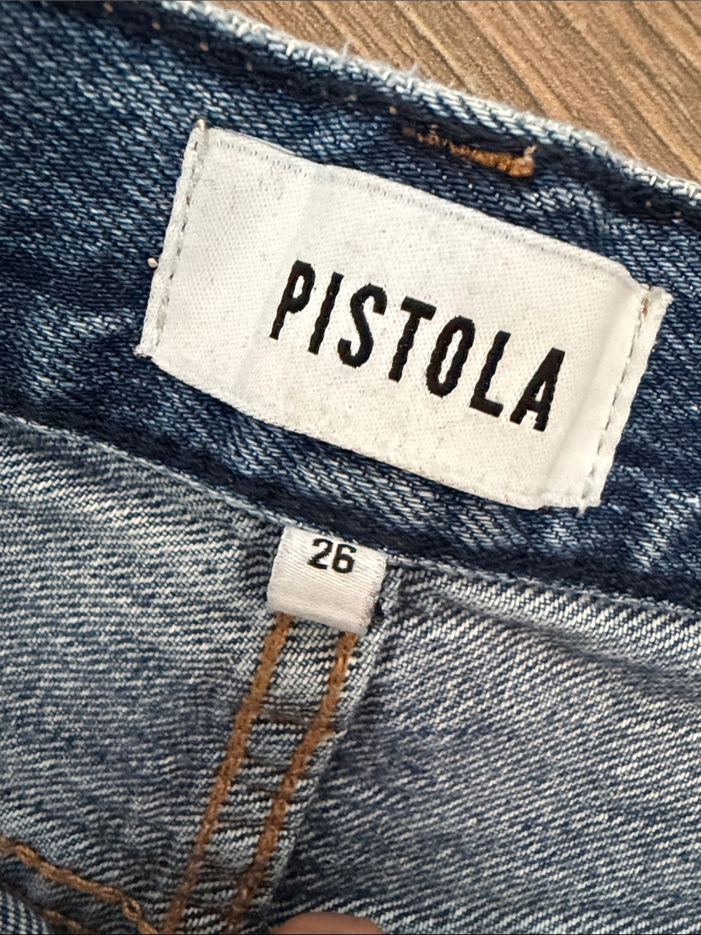 pistola Light Blue Distressed Boyfriend Jeans - Picture 2 of 5